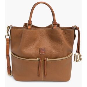 Dooney & Bourke tan multi pocket purse